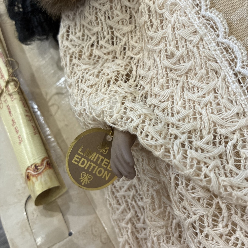 LE Collector's Choice Fine Bisque Poreclain Doll W Certificate Of Authenticity - Picture 8 of 10